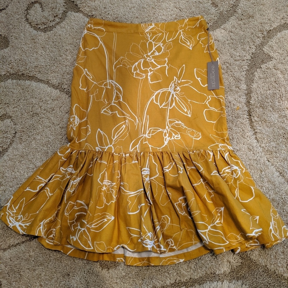 Eva Mendes Violetta Flounced Skirt